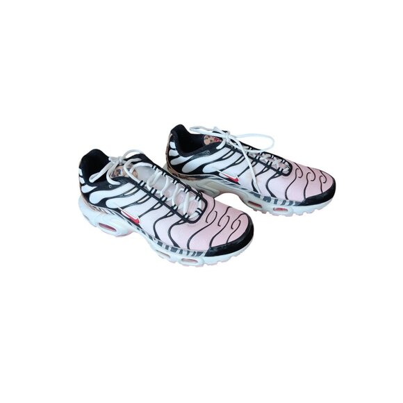 Unique Nike Air Max Plus Women’s Size 10 Pink/Black Animal Print - Picture 7 of 8